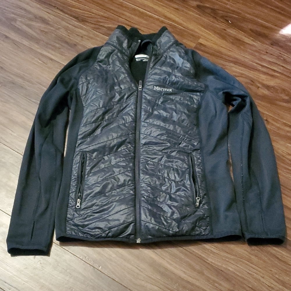 Marmot Variant Hybrid Quilted Puffer Jacket with Softshell Sleeves